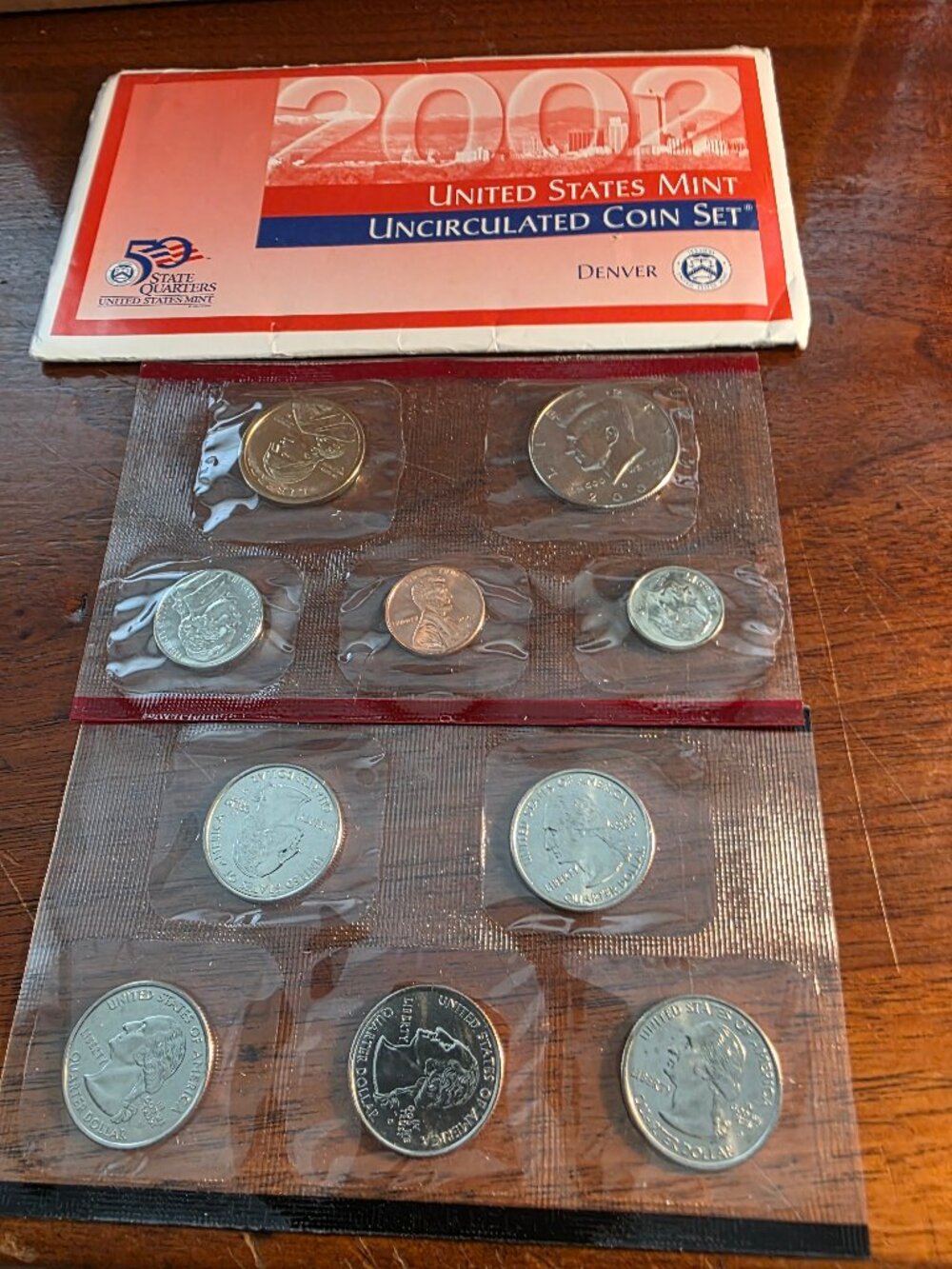 2002 UNITED STATES MINT UNCIRCULATED COIN SET, NEW
